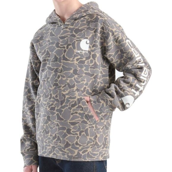 Carhartt Other - Carhartt Boys Long Sleeve Camo Graphic Sweatshirt Hoodie Logo Kids Size Medium
